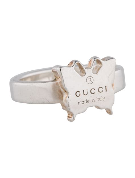 butterfly gucci ring|gucci silver rings uk.